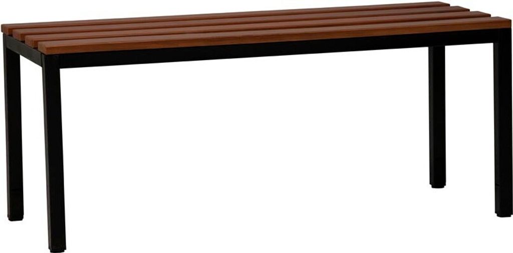 Gürkan Garderobenbank 107209 schwarz, buche Holz 120,0 cm