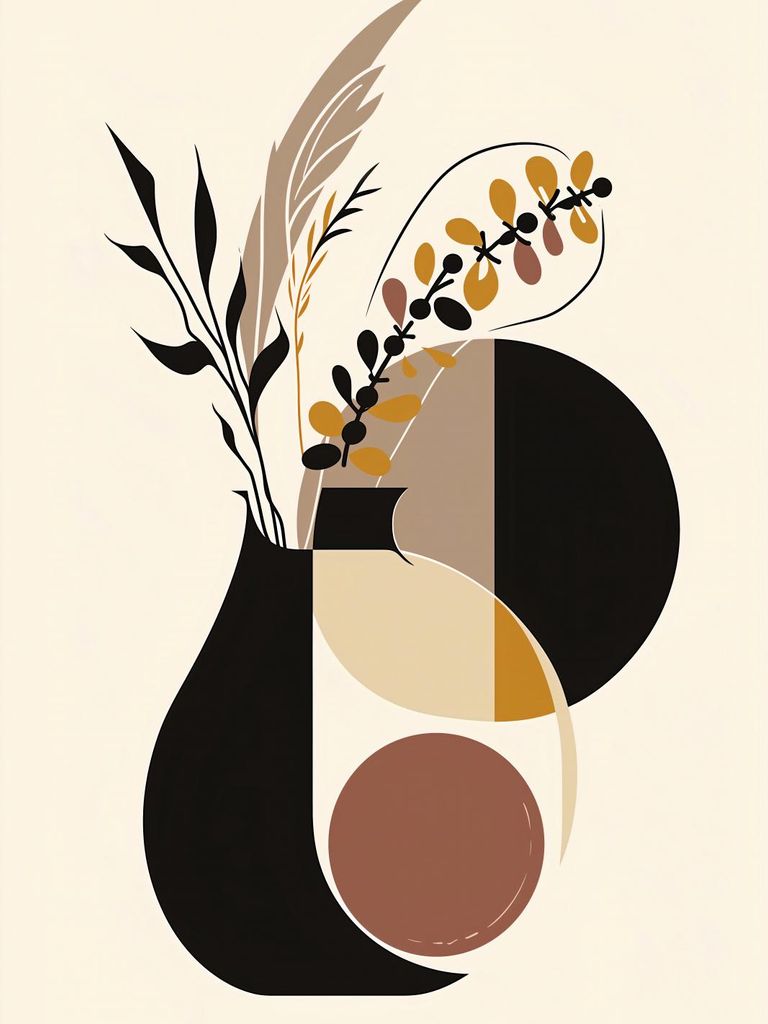 Plakat 30x40cm Farbe im Garten