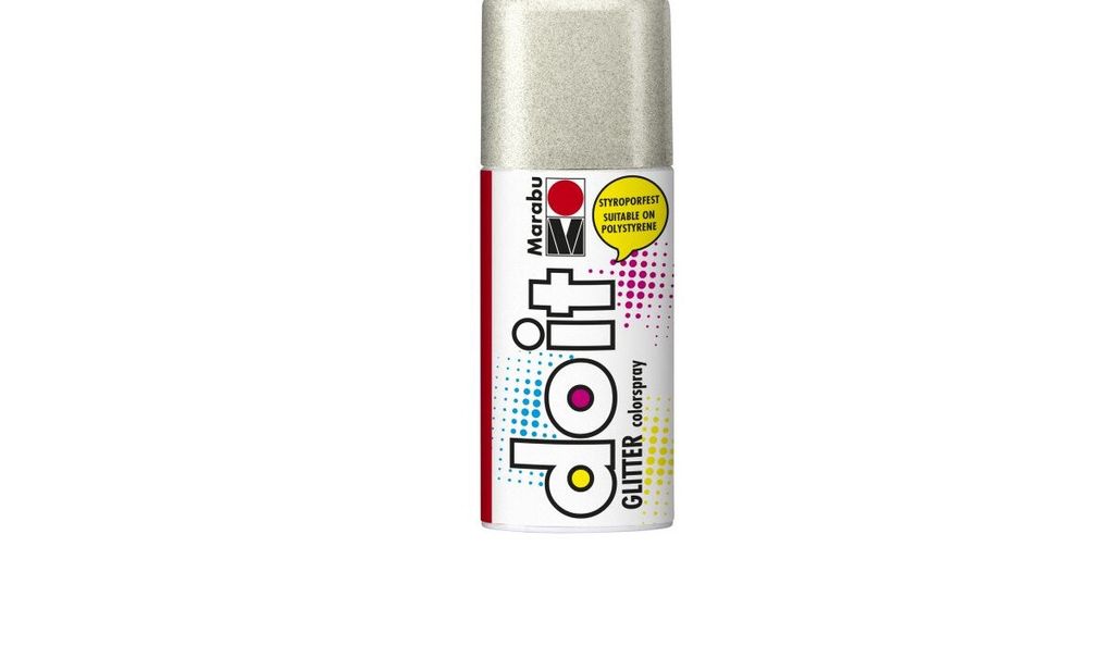 Marabu Sprühfarbe do it GLITTER glitter silber 150 ml Dose