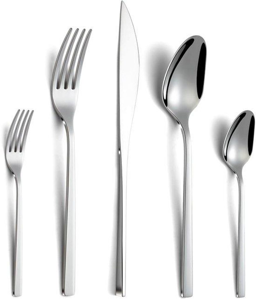 Edelstahl Besteck 6 Personen klassisch