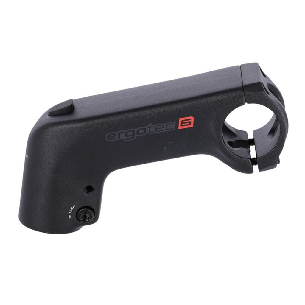 ergotec 1-1/8 A-Head Vorbau Barracuda I, Länge: 110 mm, Lenker: 31,8 mm, Alu, SL6, schwarz sandgestrahlt