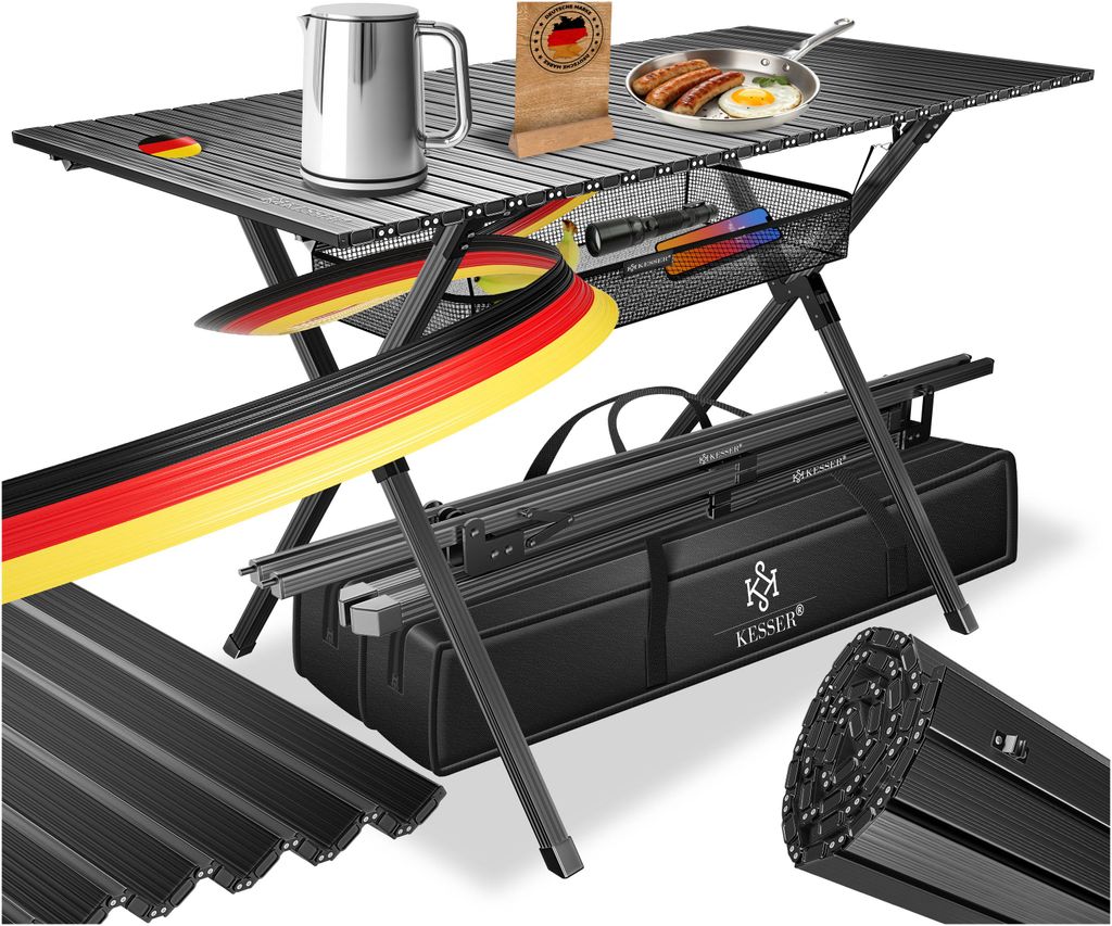 Table de camping KESSER® pliable, 145 x 70 cm, charge Image du produit 