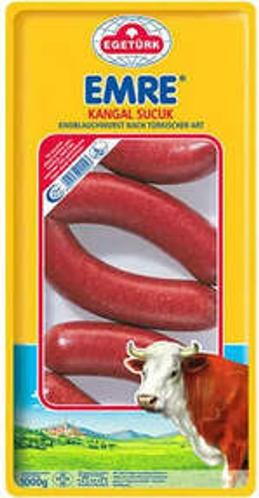 EgeTürk Emre Kangal Sucuk Knoblauchwurst nach Türkischer Art 1 kg