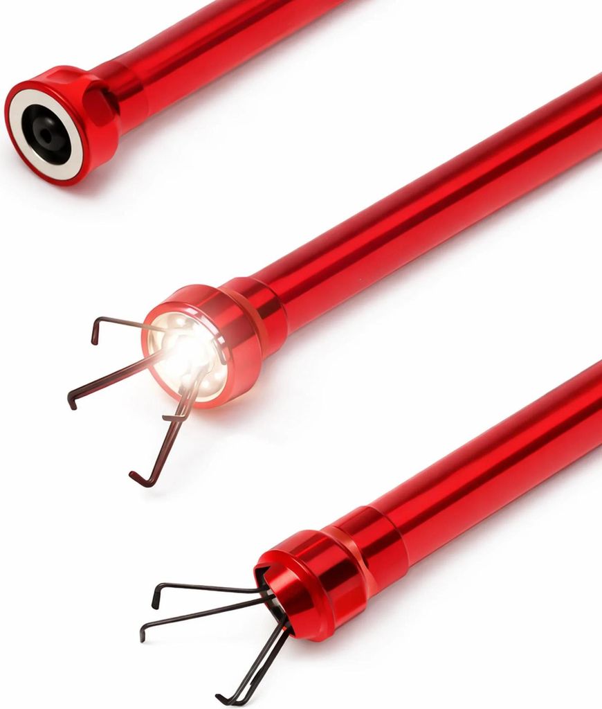 Haupa LED Krallengreifer, magnetisch flexibler Krallengreifer, Länge 60 cm, 1 Stk.