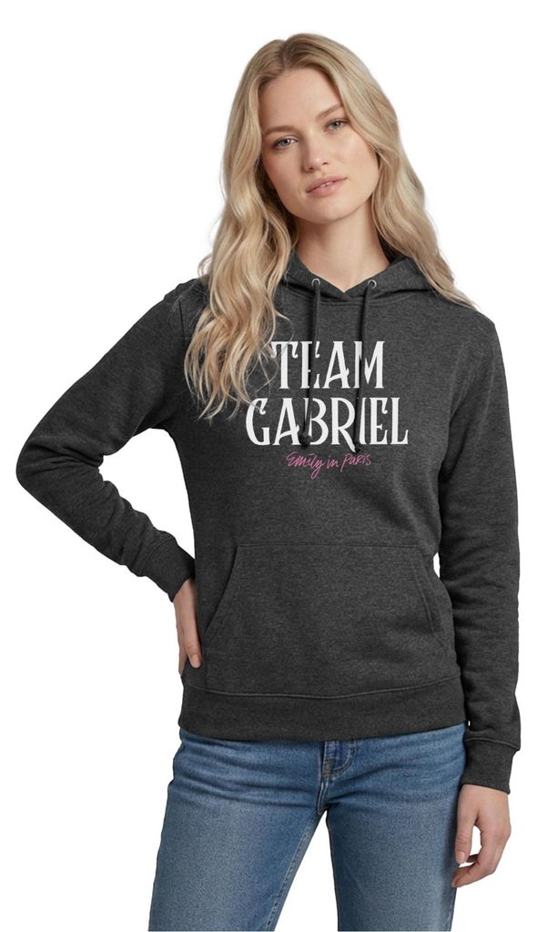 Spreadshirt Emily In Paris Team Gabriel Damen Hoodie, L, Anthrazit