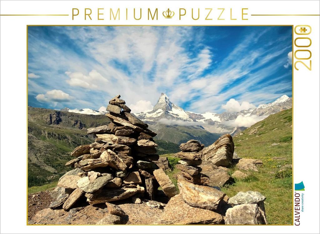 CALVENDO Puzzle Und ewig lockt das Matterhorn 2000 Teile Puzzle quer | 2000 Teile Lege-Größe 90x67cm Foto-Puzzle für glückliche Stunden