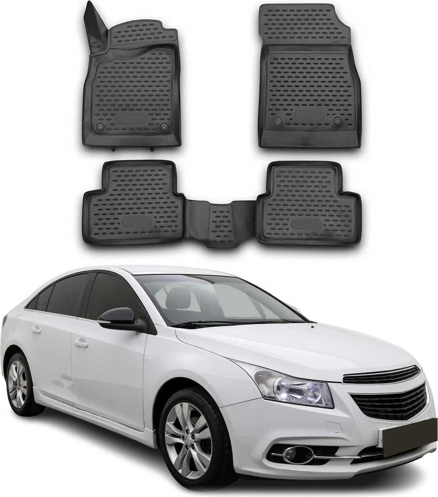 2009-2015 Chevrolet Cruze Fußmatten TPE Schwarz 4 tlg