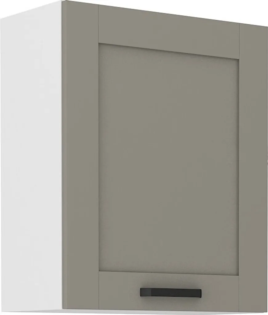 Mobile Pensile LAILI 60 cm Moderno - Grigio e Bianco per Cucina