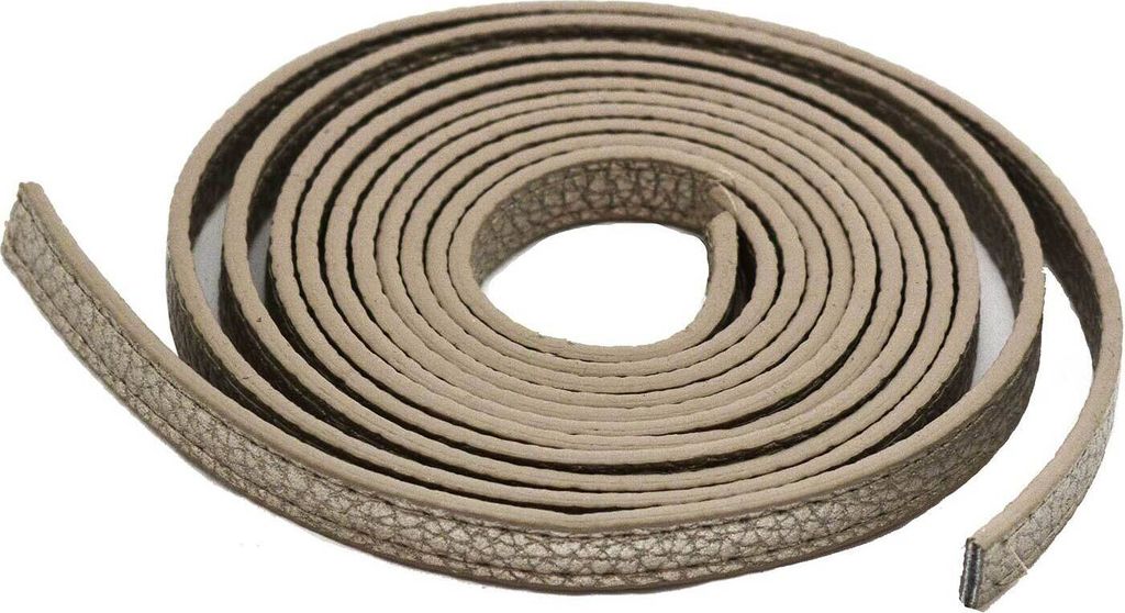 1 Paar Taschen-Griffe Rohlinge Kunstleder antik silber 10 mm x 1.2 m x 2.7 mm