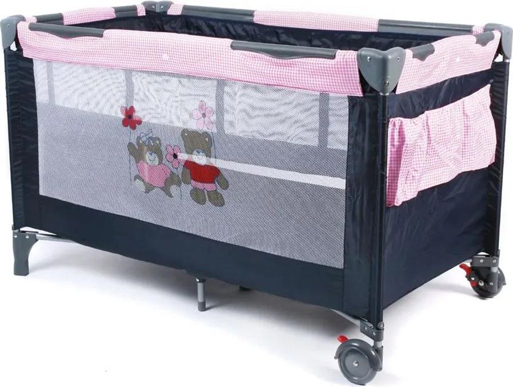 Chic 4 Baby Reisebett Luxus Pink Checker