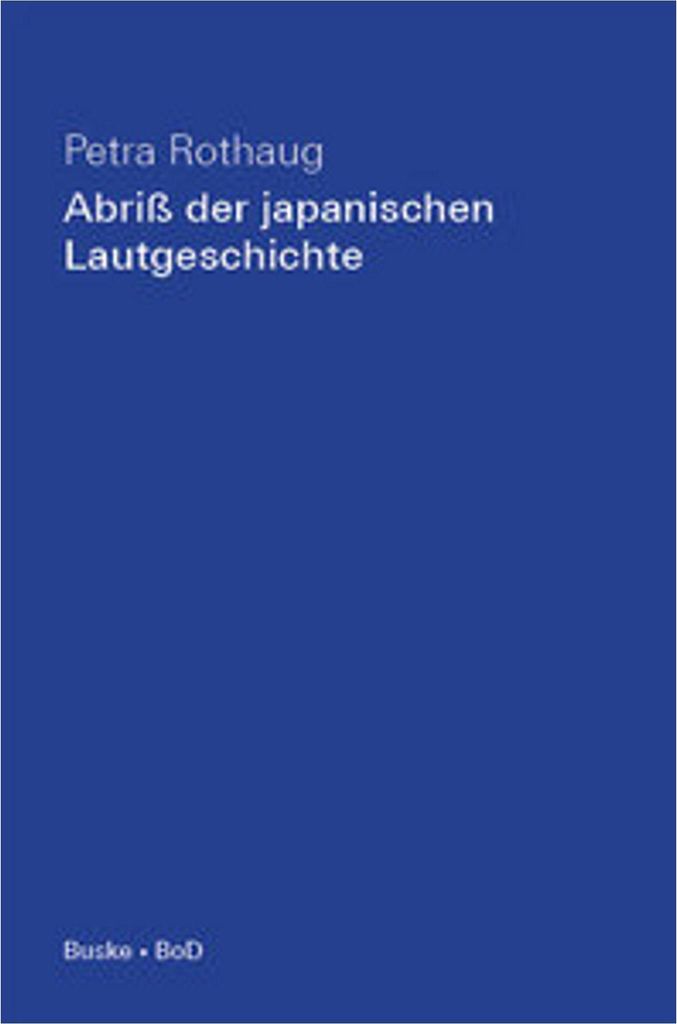 Abriss der japanischen Lautgeschichte