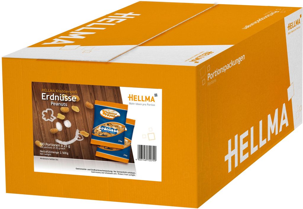 Hellma arašídy pražené a solené 2500g Obrázek produktu 