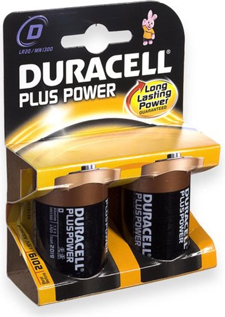 Duracell Plus-Batterien R20 D 1,5 V
