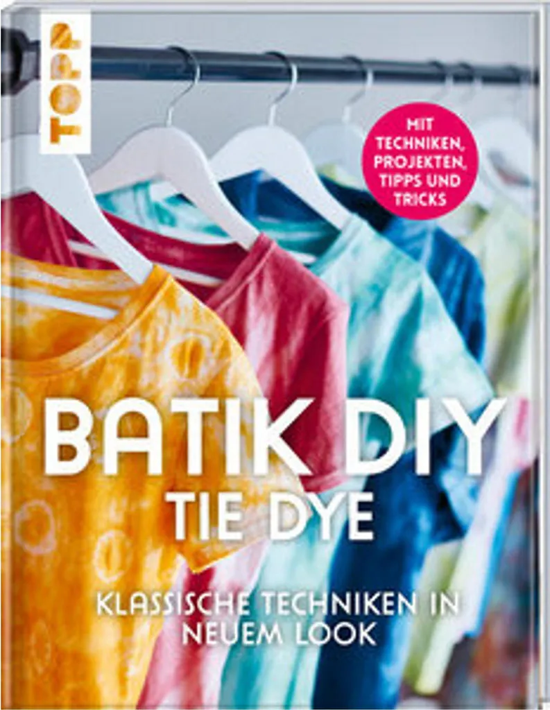 Kit Batik DIY Tie Dye complet avec 5 couleurs vives pour textile coton