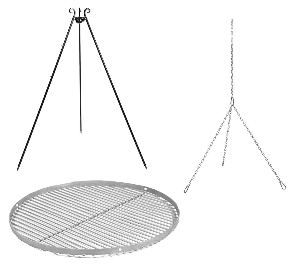 Otočný gril 180 cm - Nerezový gril 50 cm Obrázek produktu 