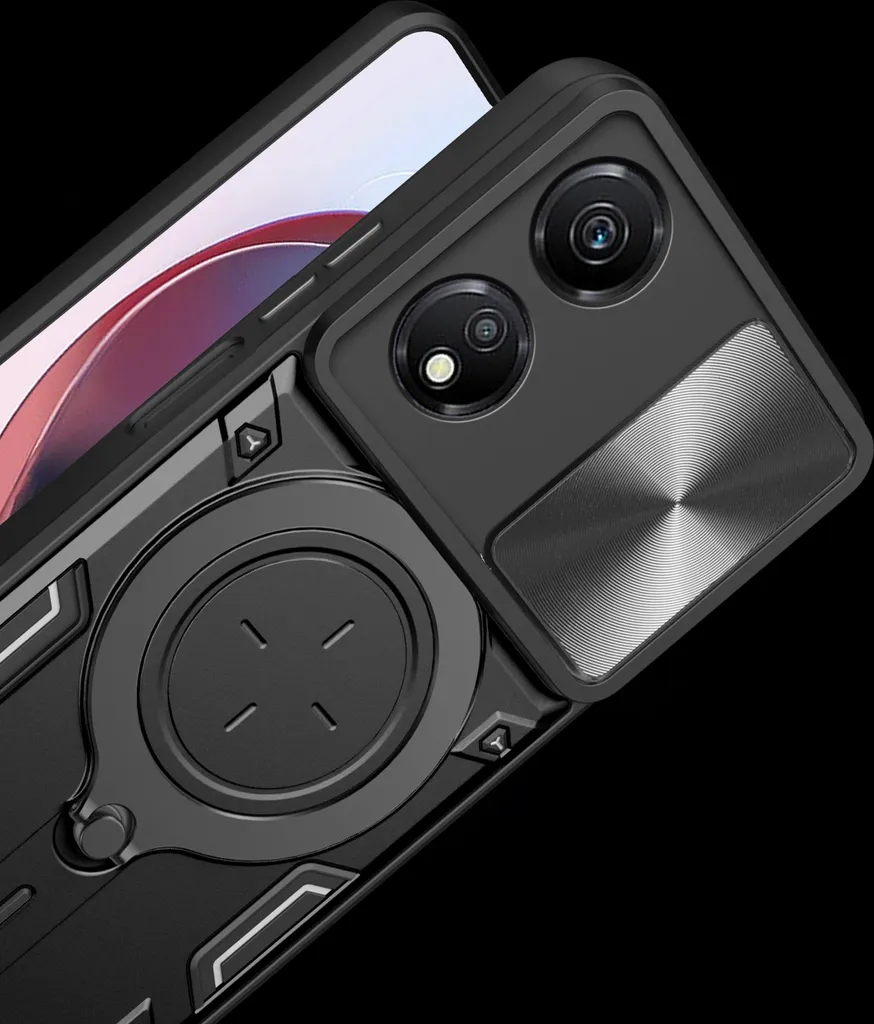 Custodia Professionale per Honor X5 Plus: Armor Blu con Ring & Slide