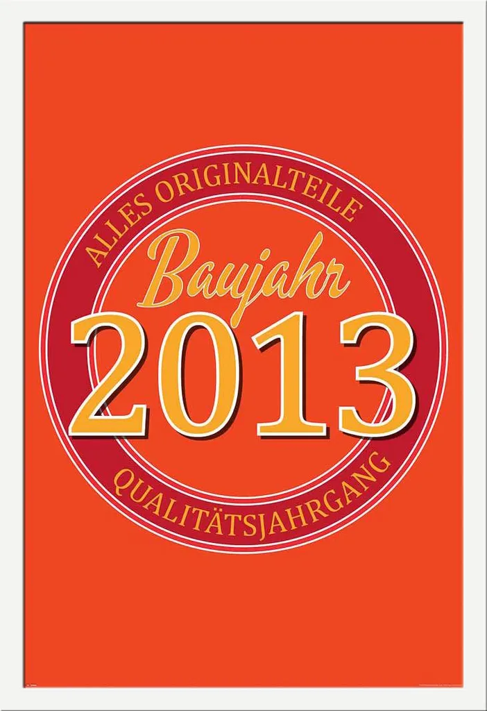 Acquista Poster Compleanno 2013 + Cornice Shinsuke Bianca - Top Regalo