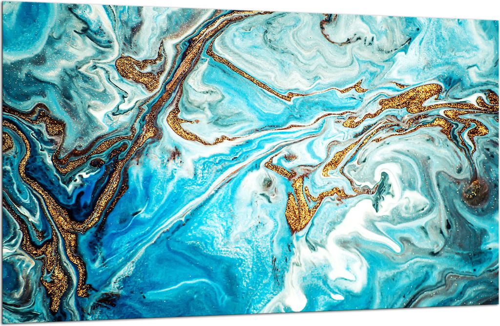 Herdabdeckplatte Glaskeramikkochfeld-Abdeckung Spritzschutz Glas 80x52 Marmor