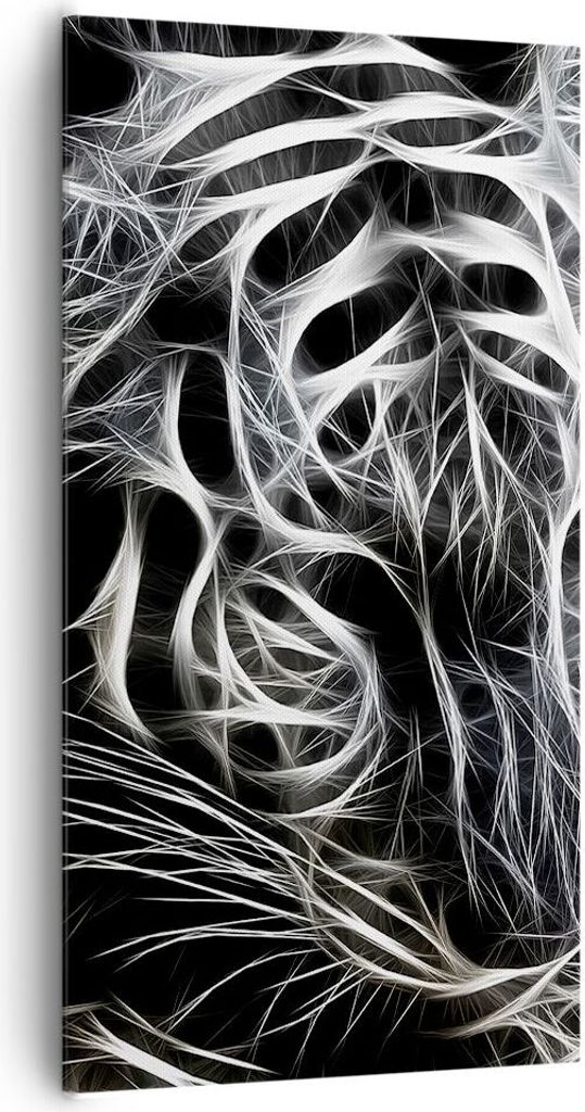 Bild auf Leinwand - Leinwandbild - Abstraktion modern - 65x120cm - Wand Bild - Wanddeko - Leinwanddruck - Bilder - Kunstdruck - Wanddekoration - Le...