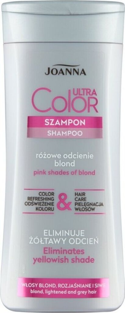 JOANNA Ultra Color System Shampoo für eine rosa Tönung bei blondem und gebleichtem Haar 200ml