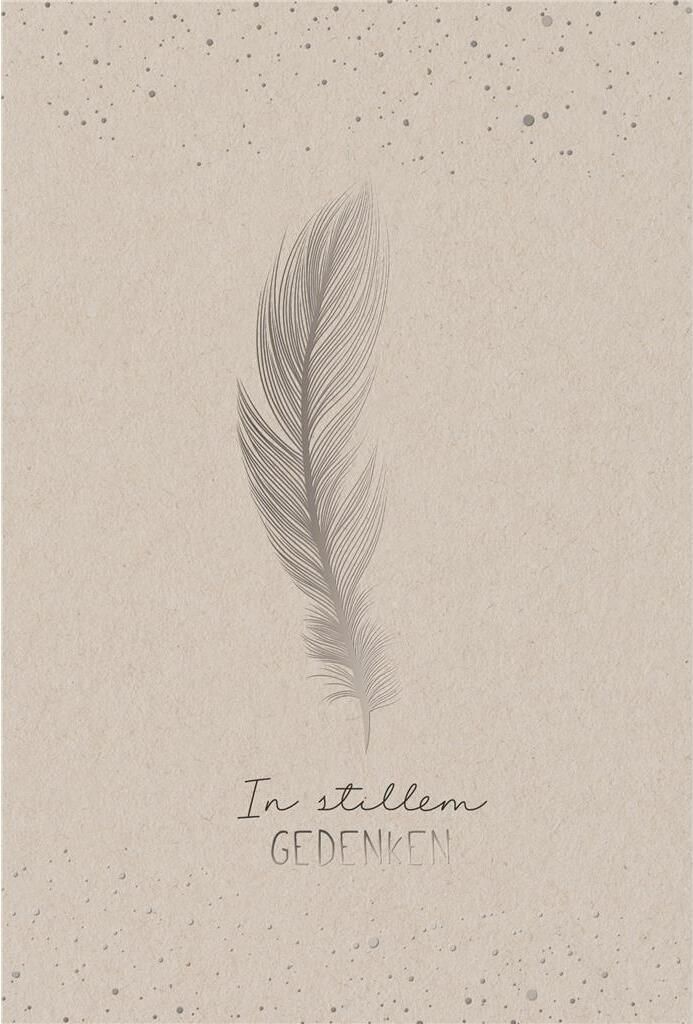 Trauer Beileid Kondolenz - Trauerkarte im Format 11,5 x 17