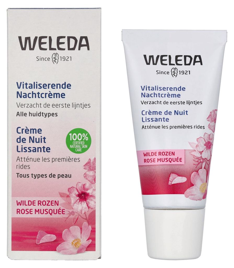 All Skin Types Weleda Wild Rose Smoothing Night Cream Produktbild 