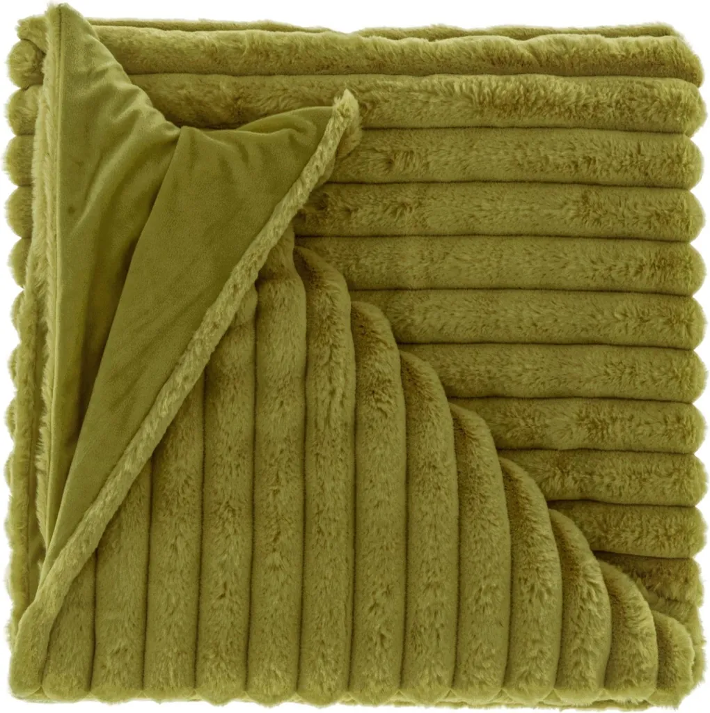 Offerta Plaid Peppe Unique Living 150x200 Verde - Morbido Pile