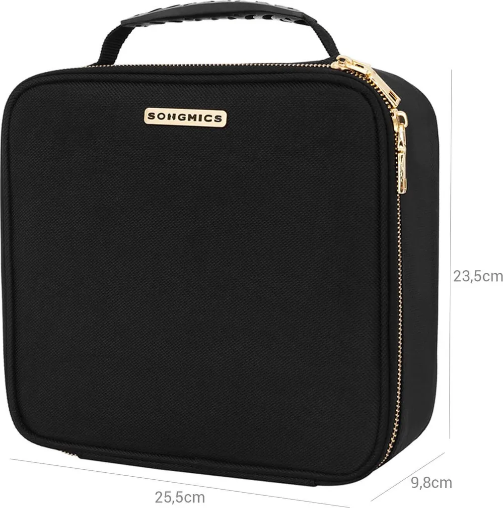 Trousse de toilette noire voyage XL - Organisateur étanche en nylon 25cm