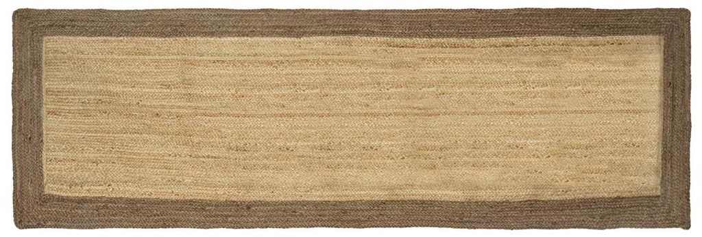 vidaXL Bereichsteppiche Grau 80 x 200 cm Jute