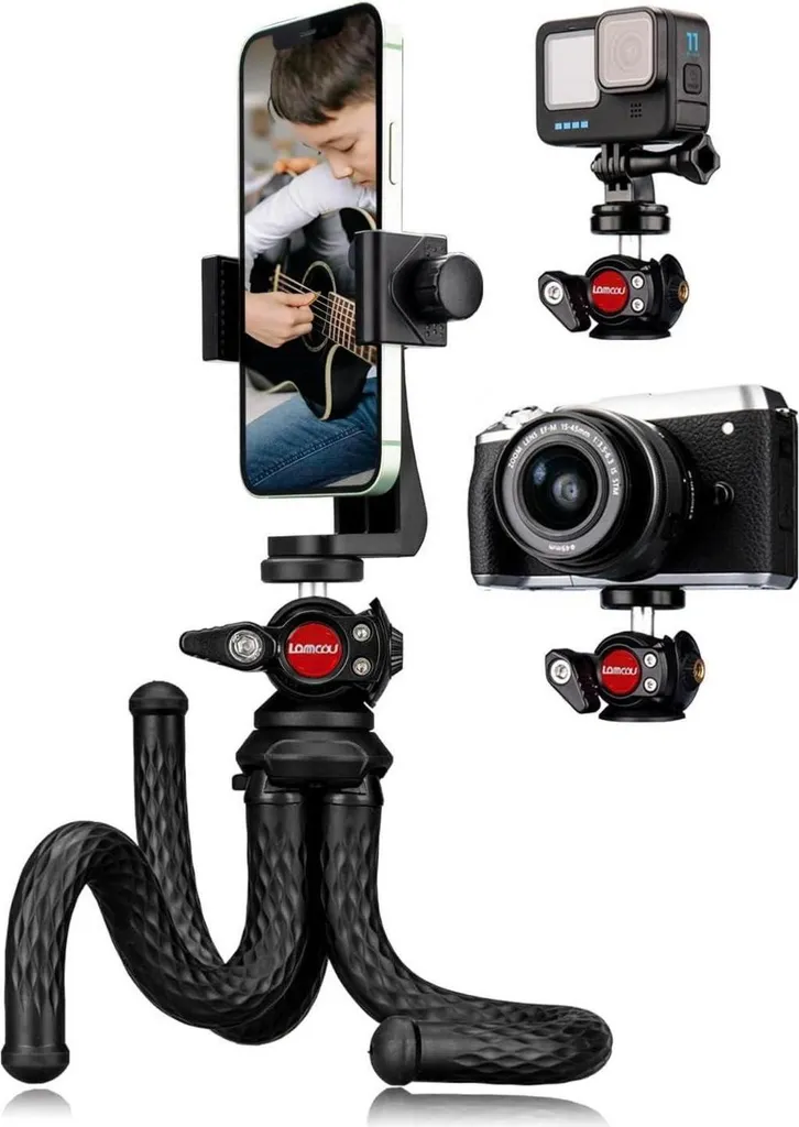 Treppiede Flessibile Cellulare XL e Action Cam - Tenuta Estrema
