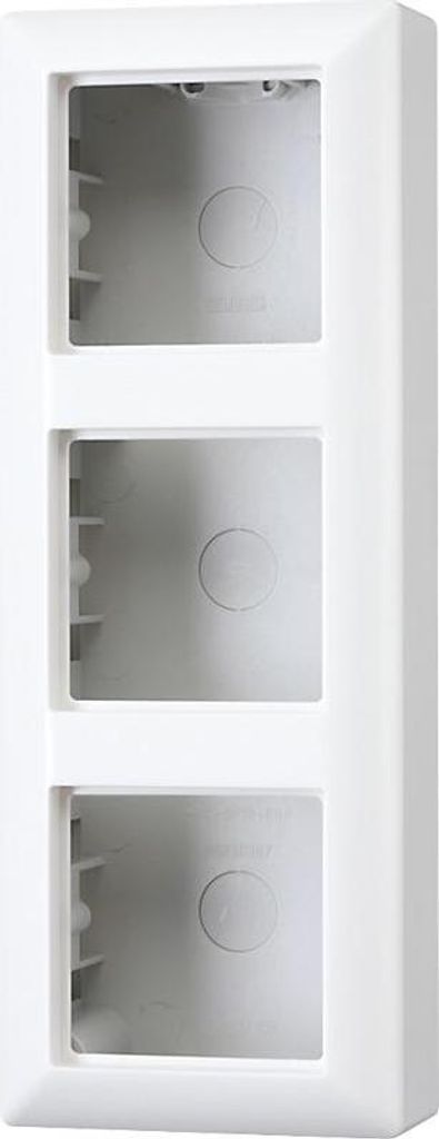 JUNG Ap-Kappe m.Rahmen 3-fach AS583AW AS 500 weiss AS583AW (AS583AW)