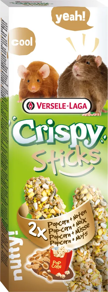 Snack Stick Ratti e Topi Popcorn & Noci 110g - Versele-Laga Crispy