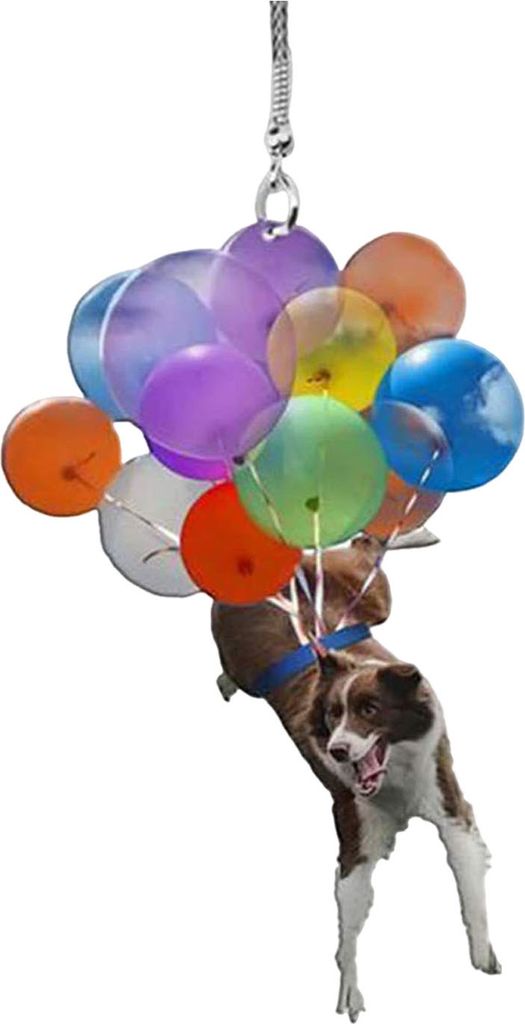 Auto-Anhänger, Ballon, Katze, Hund, hängendes Ornament mit Schlüsselband, einfach aufzuhängen, realistisch aussehendes, bezauberndes Tier-Ornam...