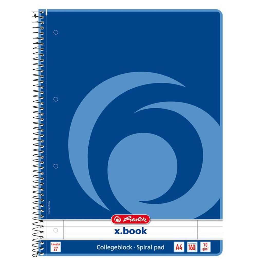Herlitz 11163953, A4, 160 Blätter, 70 g/m², Universal