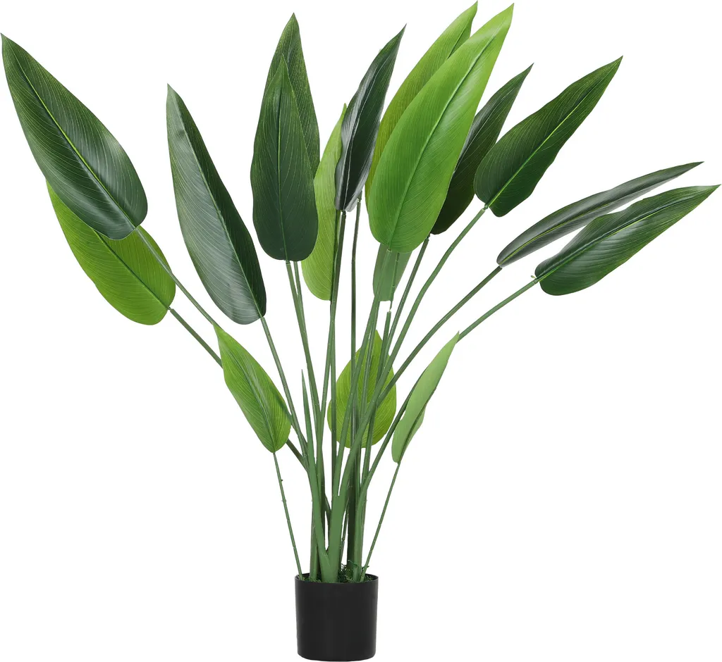 HOMCOM Albero Artificiale Strelitzia 110cm | Oasi di Relax in Casa