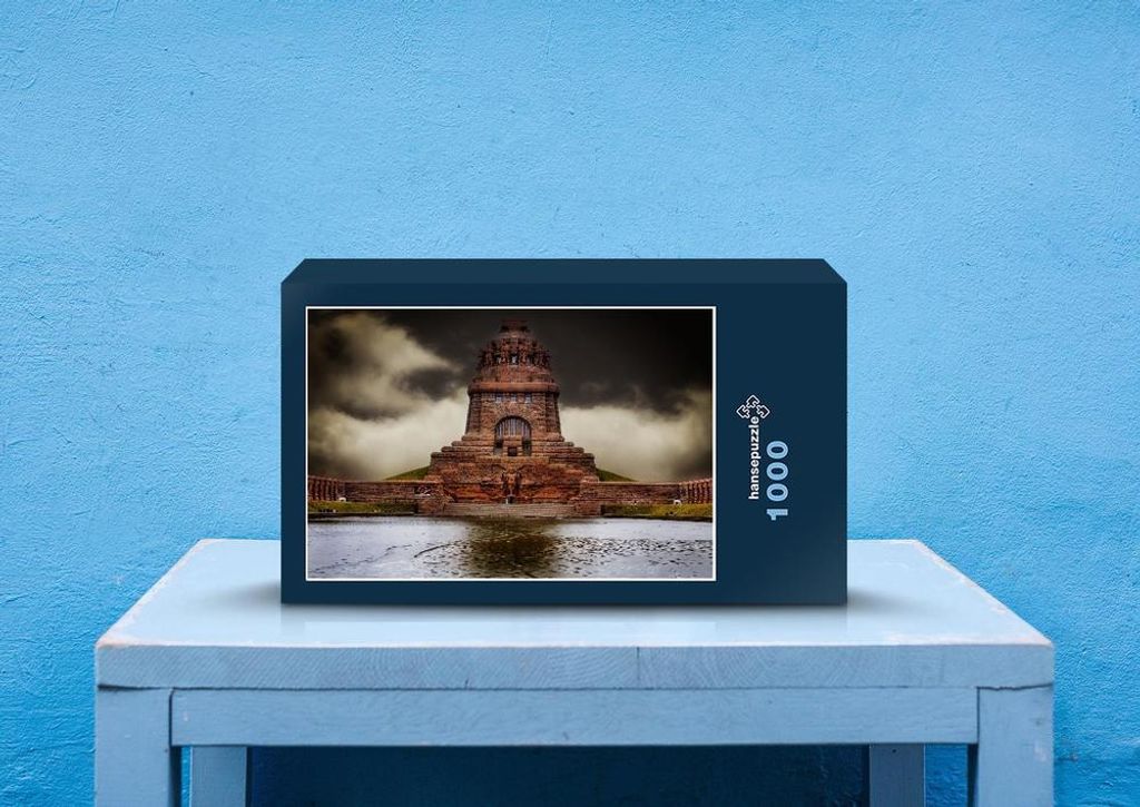 hansepuzzle 49914 - Völkerschlachtdenkmal Puzzle, 1000 Teile, Reisen, 60,0 x 46,0cm mit hochwertiger Aufbewahrung, Kartonbox & Beutel