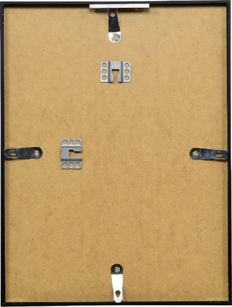 Cornice 18x32 cm Alluminio Nero Satinato | Design Serie 2 Antiriflesso - 3