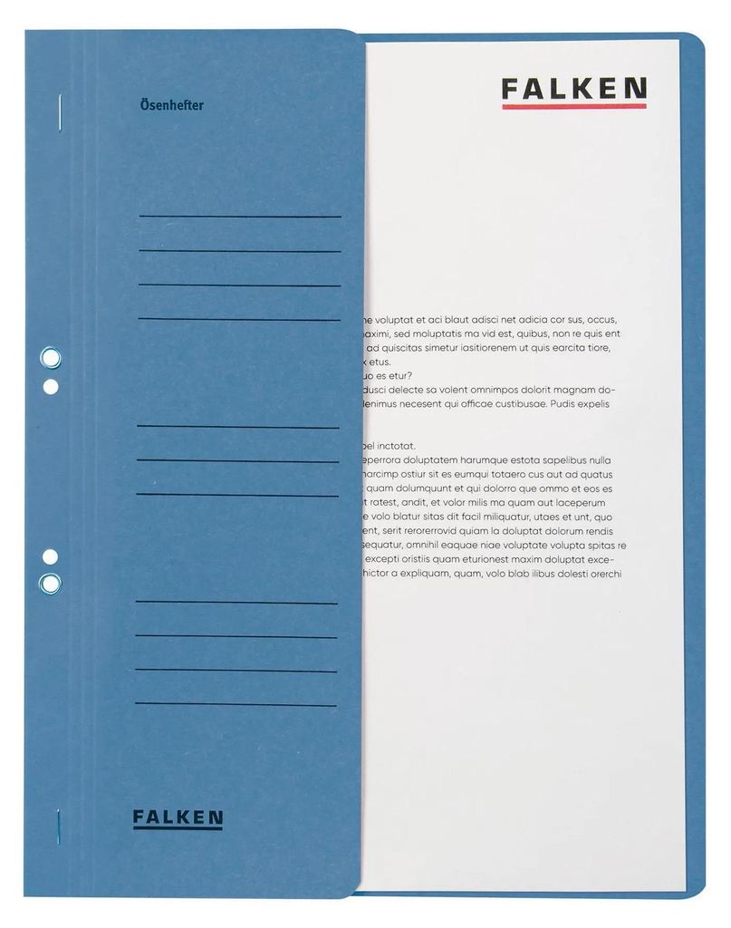 Falken 50Ösenhefter blau DIN A4