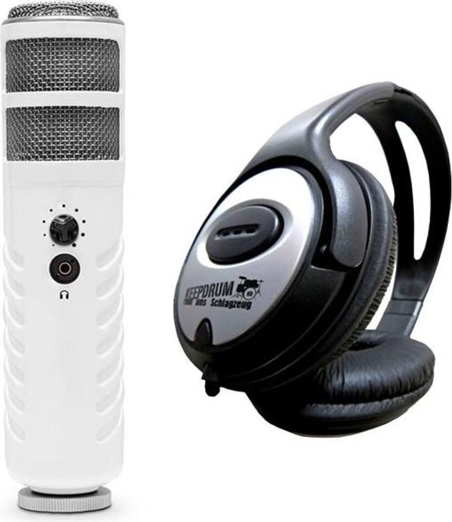 Rode Podcaster MKII USB Mikrofon mit Kopfhörer