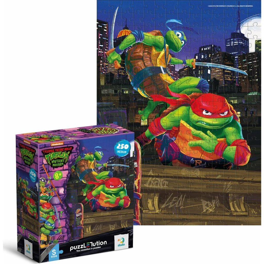 DODO Puzzle Ninja Heads: Leonardo und Rafaelo 250 Teile