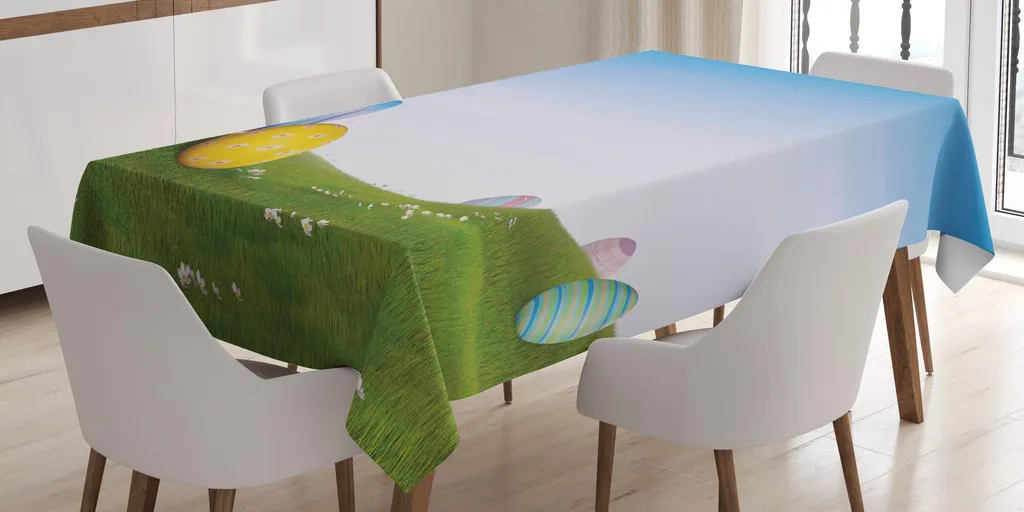 Tovaglia Rettangolare ABAKUHAUS Fiori Primaverili – 140x240 Cm, Impermeabile E Antimacchia Per Tavolo Da Pranzo