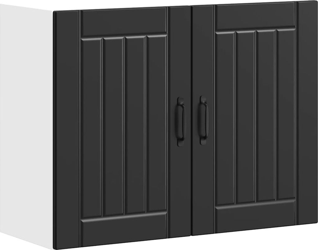 Küchen-Hängeschrank Lucca Schwarz Holzwerkstoff