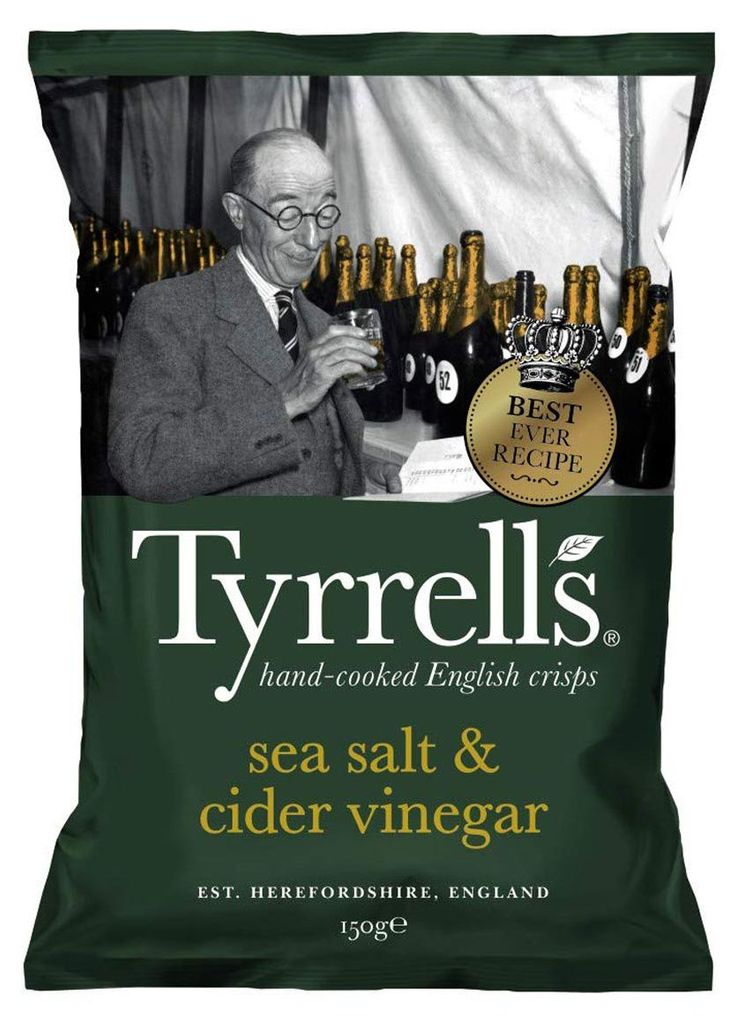 Tyrrells Ręcznie Gotowane Chipsy z Soli Morskiej i Octu Zdjęcie produktu 