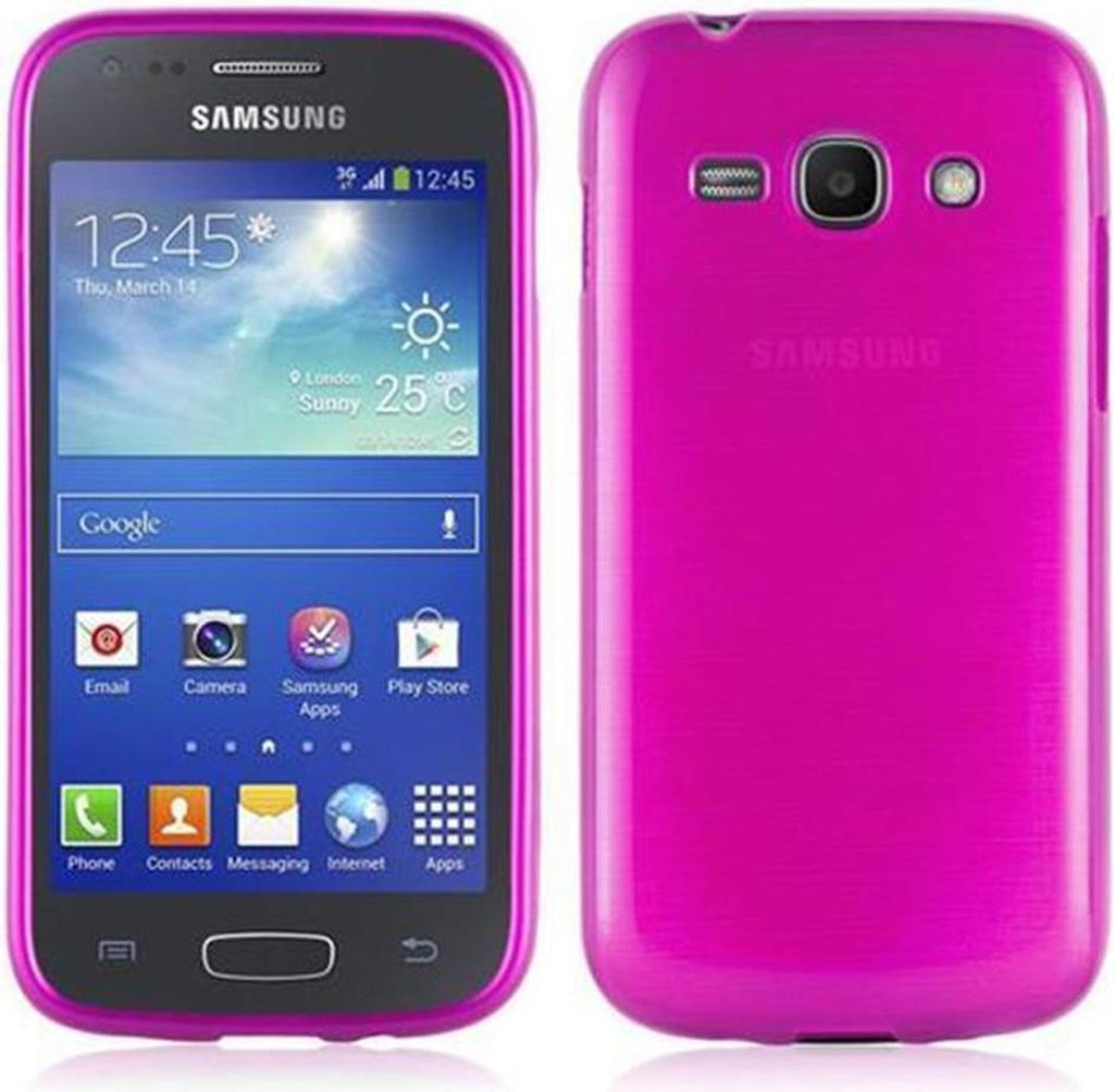 Cadorabo Hülle für Samsung Galaxy ACE 3 Schutz Hülle in Rosa Schutzhülle TPU Silikon Etui Case Cover