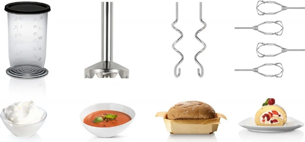Mixeur plongeant et batteur Bosch MFQ 4885 pour pâtisserie maison 575W - 3