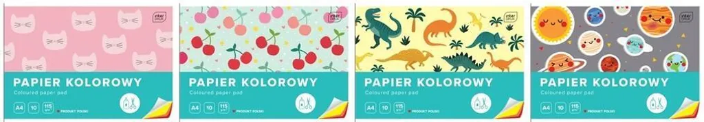 Set 10 Maxi Quadernoni A4 10K Colori Assortiti per Bambini