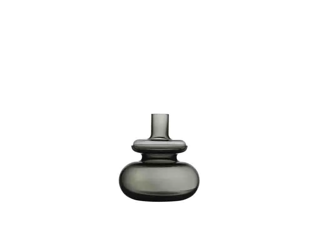 Zone Denmark Vase Inu Soufflé à la Bouche 23 x 25 cm Gris Fumé Design