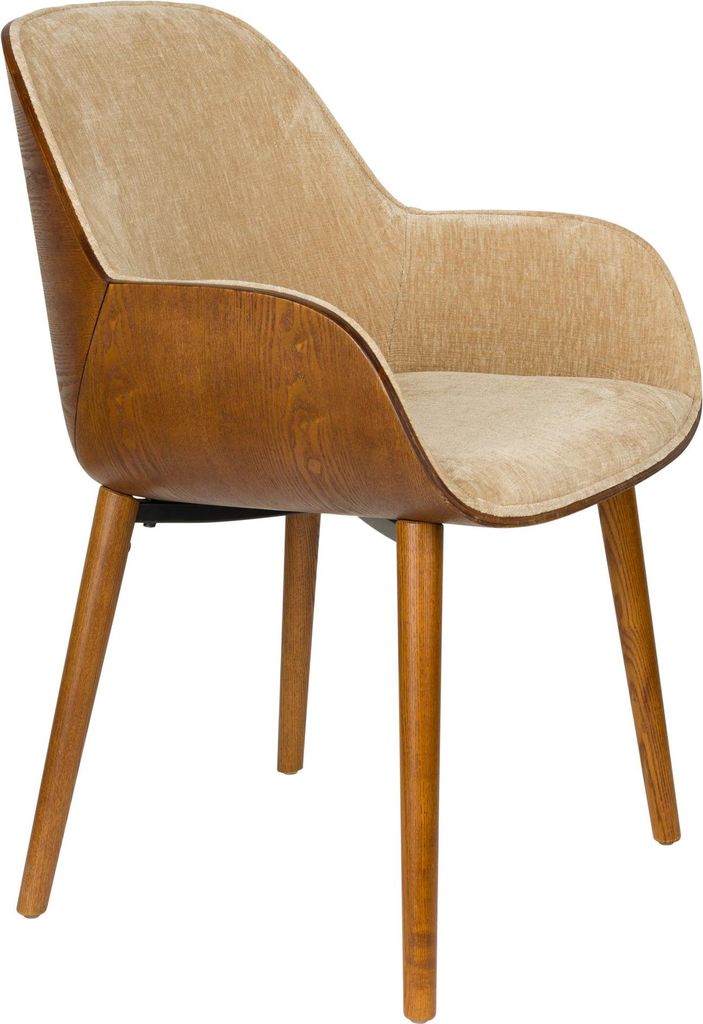 Dutchbone Taylor Esszimmerstuhl mit Armlehne Beige