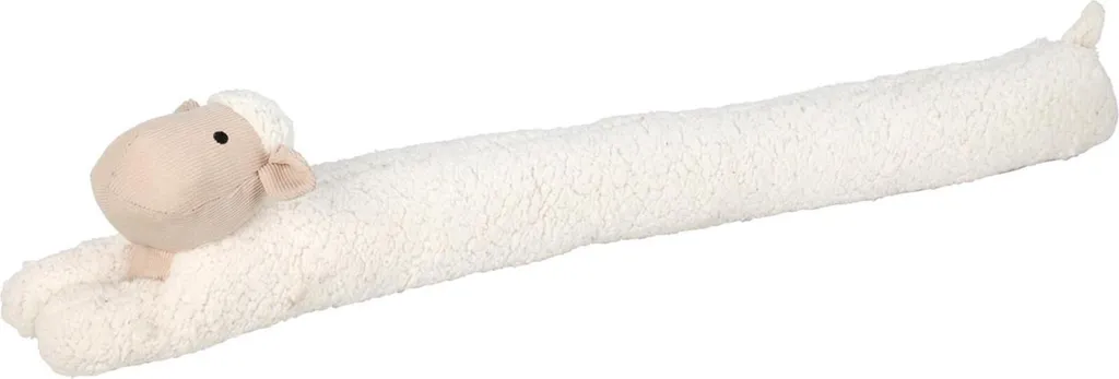 Bloqueur de froid mouton blanc 90 cm pour économies d'énergie maison