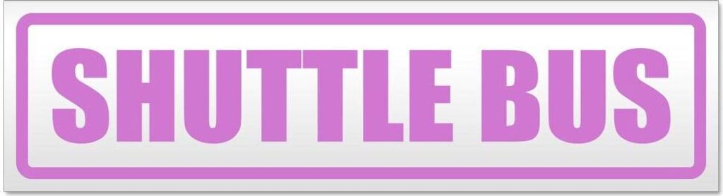 Kiwistar - Autoaufkleber - Flieder - 45 x 12 cm - Shuttle Bus - Hinweis Aufkleber Sticker für Auto, Kfz, Fahrrad, PKW, LKW